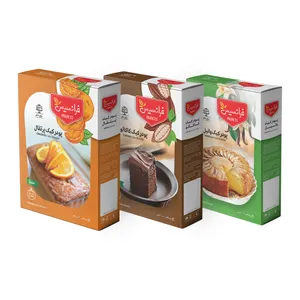 پودر کیک وانیل و کاکائو و پرتقال فرانسیس - 500 گرم مجموعه 3 عددی 
