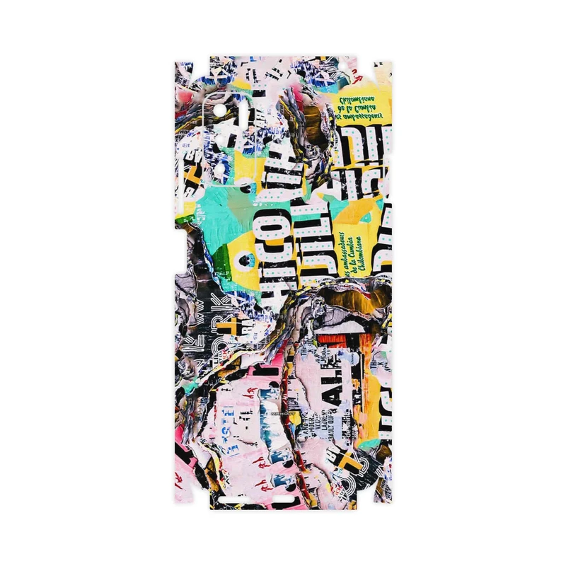 برچسب پوششی ماهوت مدل Collage of Teared Paper-FullSkin مناسب برای گوشی موبایل شیائومی Redmi Note 10 5G