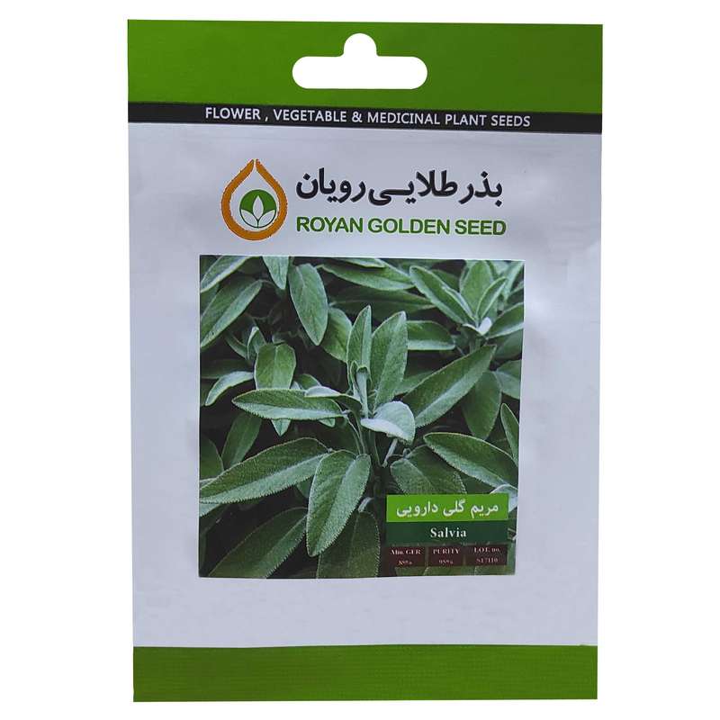 بذر مریم گلی دارویی بذر طلایی رویان کد BZT-146