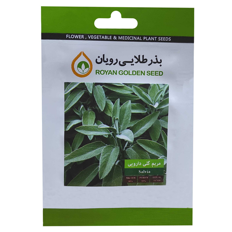 بذر مریم گلی دارویی بذر طلایی رویان کد BZT-146