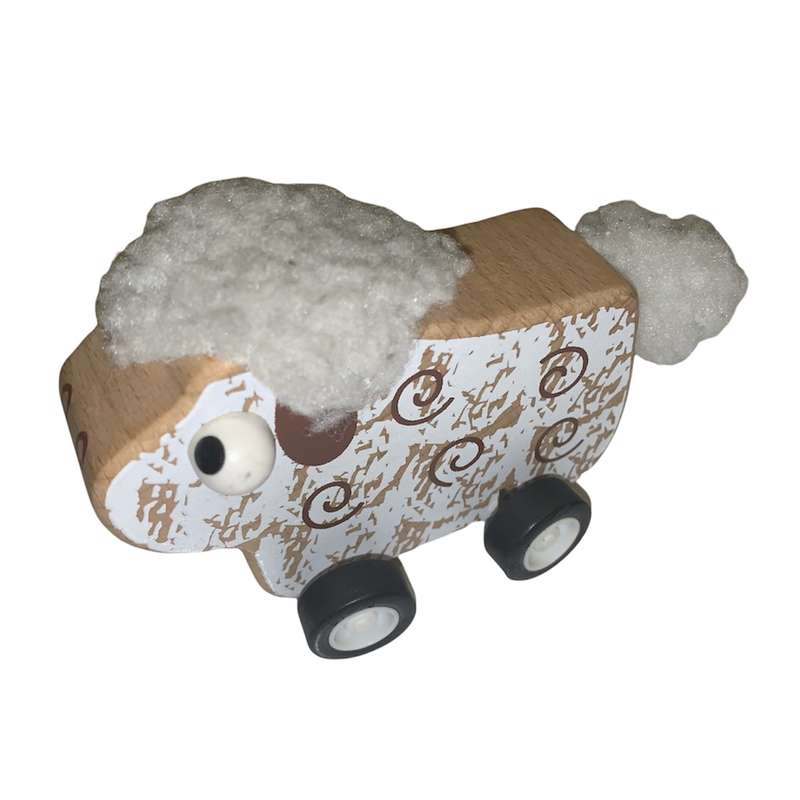 اسباب بازی چوبی طرح گوسفند کد 003