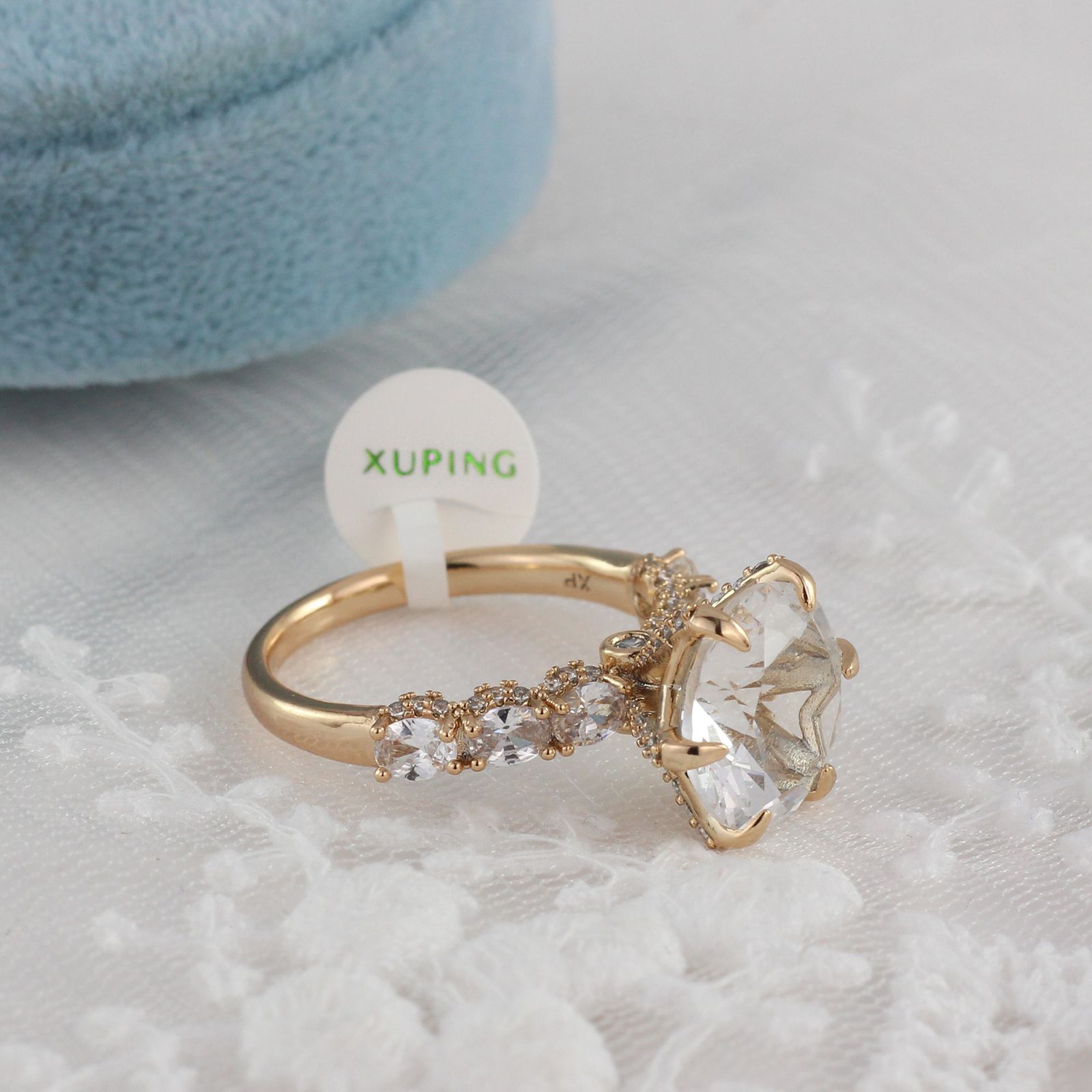 انگشتر زنانه ژوپینگ مدل تک نگین کد AAE581 -  - 4