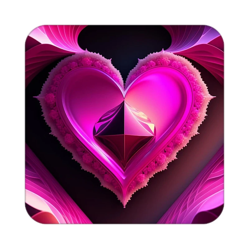 زیر لیوانی کاکتی مدل عاشقانه کد mp12862