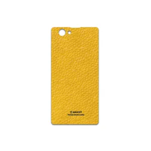 MAHOOT Mustard-Leather Cover Sticker for Sony Xperia Z1 Compact