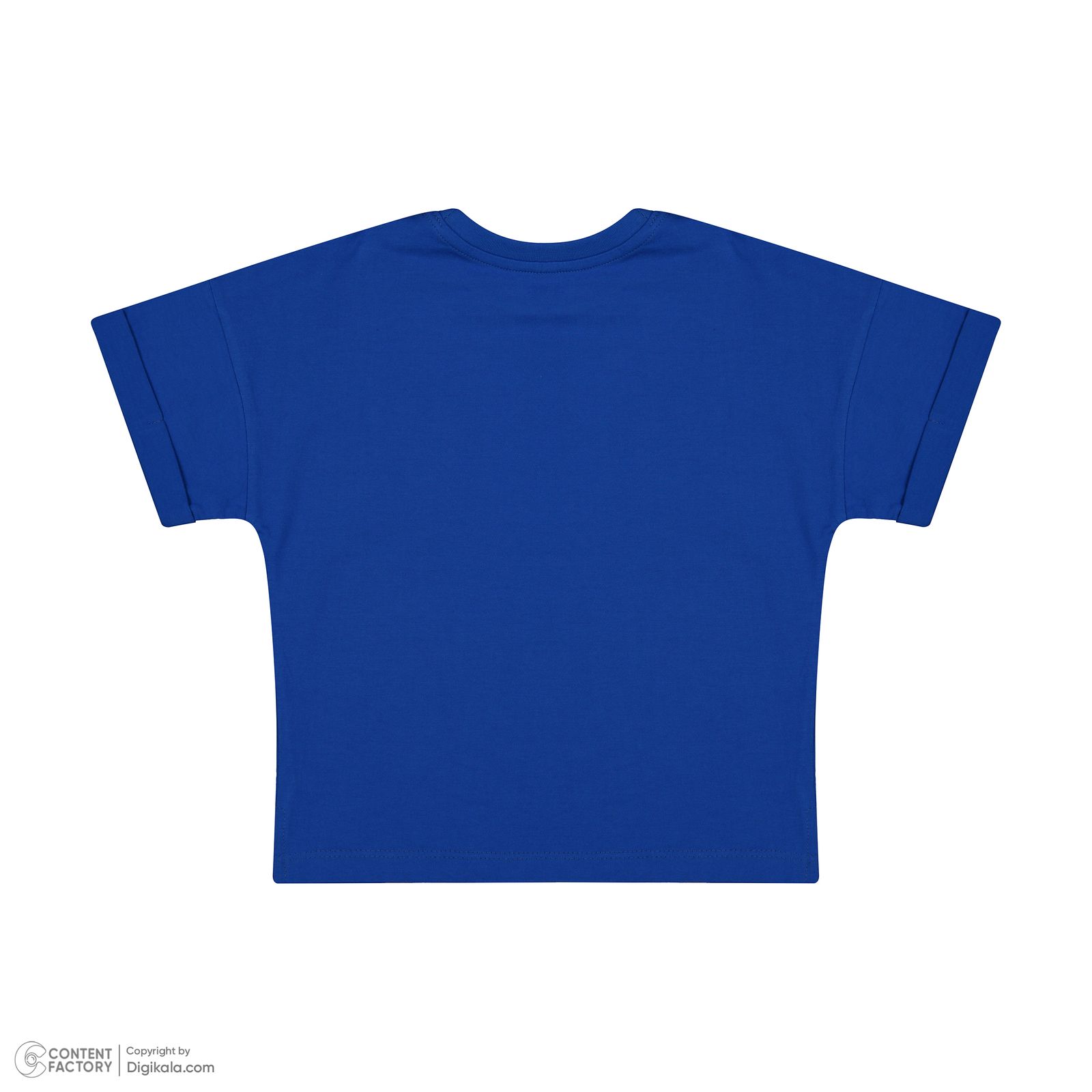 ست تی شرت آستین کوتاه و شلوارک پسرانه سون پون مدل 1101 رنگ آبی -  - 2