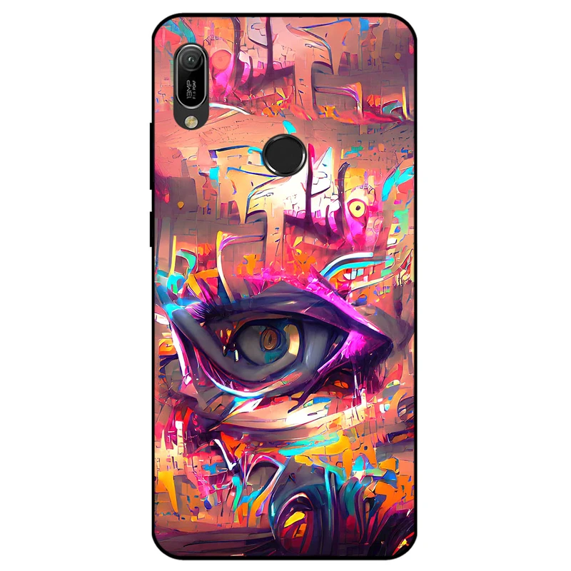 کاور مگافون طرح چشم مدل 2823 مناسب برای گوشی موبایل هوآوی Y6 2019 / Y6S 2019 / Y6 Prime 2019 / Y6 Pro 2019