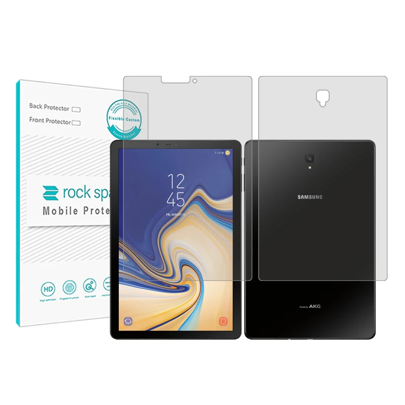 محافظ صفحه نمایش شفاف راک اسپیس مدل Hygel مناسب برای تبلت سامسونگ Galaxy Tab S4 10.5 به همراه محافظ پشت تبلت