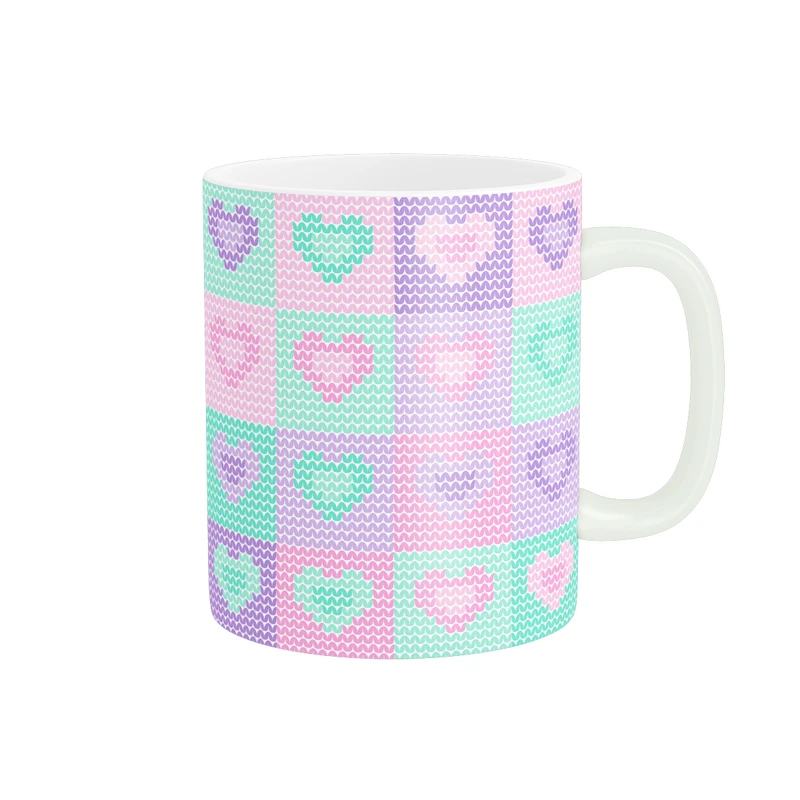 ماگ پاد آفرین طرح قلب مدل فانتزی پاستیلی کد MD-H30