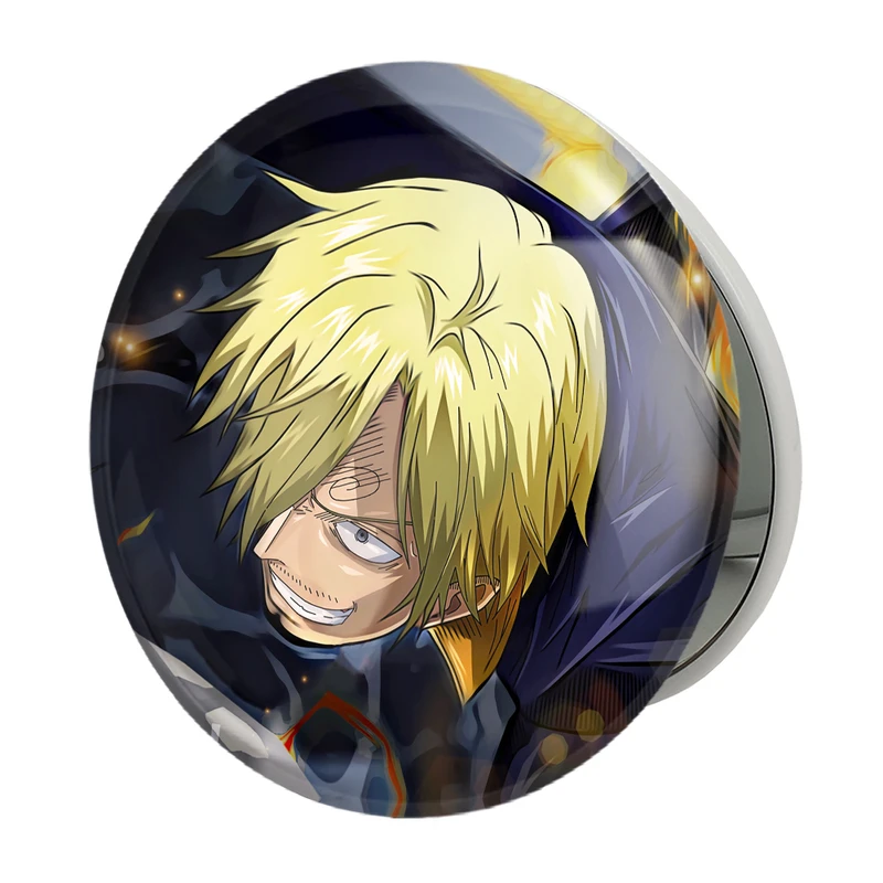 آینه جیبی خندالو طرح سانجی انیمه وان پیس One Piece مدل تاشو کد 17270 