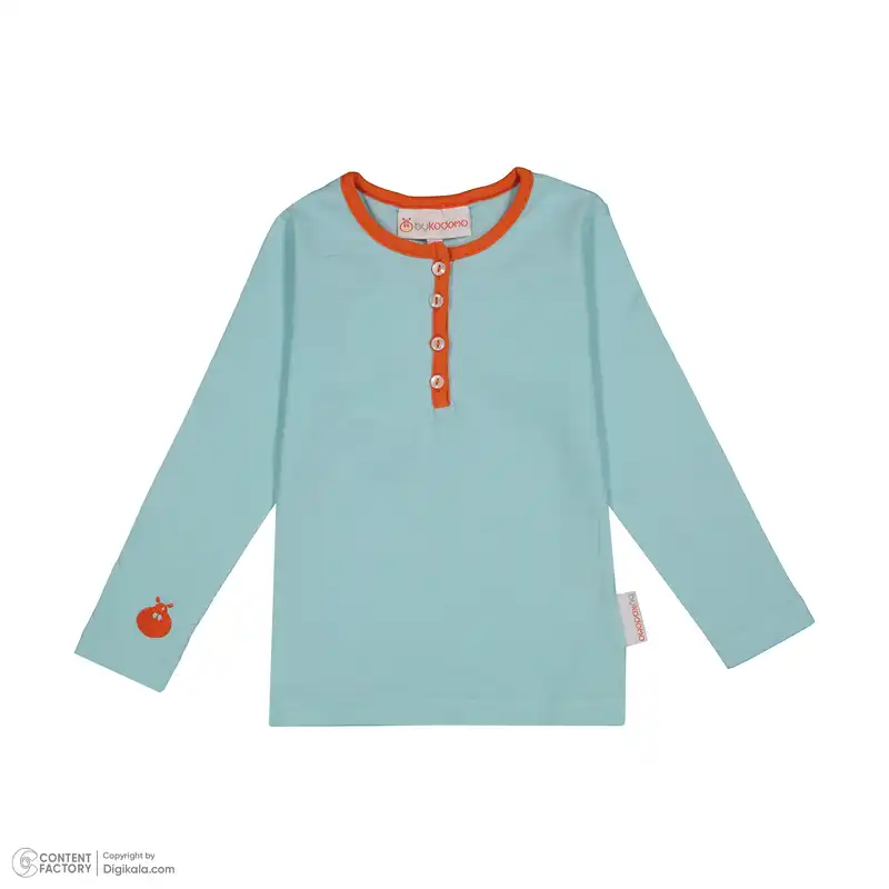 تیشرت آستین بلند بچگانه مدل یقه گرد