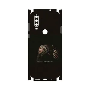 MAHOOT Portrait of an Indian Man-FullSkin Cover Sticker for Motorola One Action