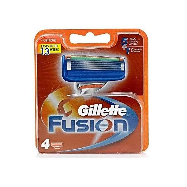 تیغ یدک ژیلت مدل Fusion بسته 4 عددی