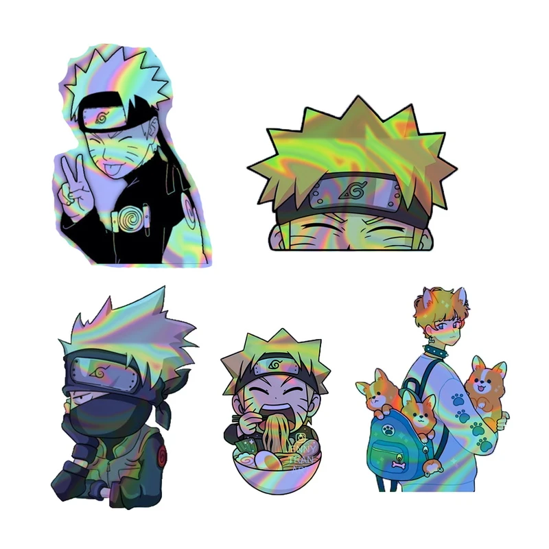 استیکر لپ تاپ  مندیکس طرح انیمه کد 2701 مجموعه 5 عددی