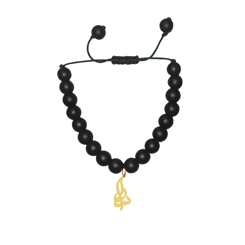 دستبند مهره ای زنانه هایکا مدل اسم سارا کد bd.h 198