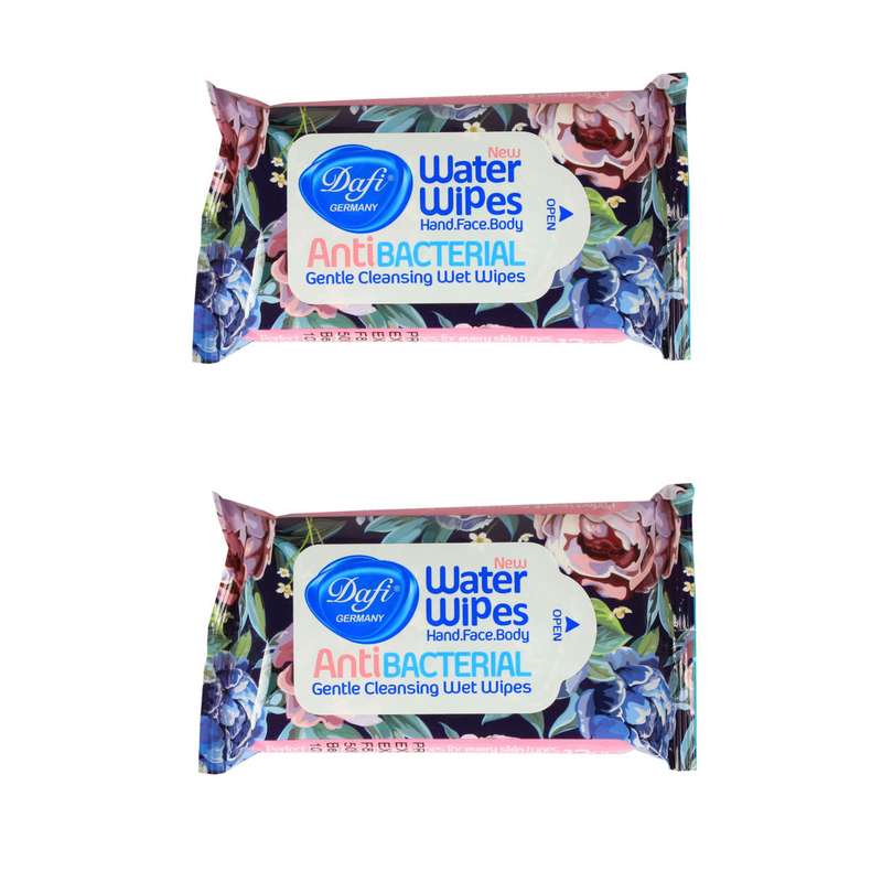 دستمال مرطوب دافی مدل Anti bacterial مجموعه 2 عددی دستمال مرطوب دافی مدل Anti bacterial مجموعه 2 عددی