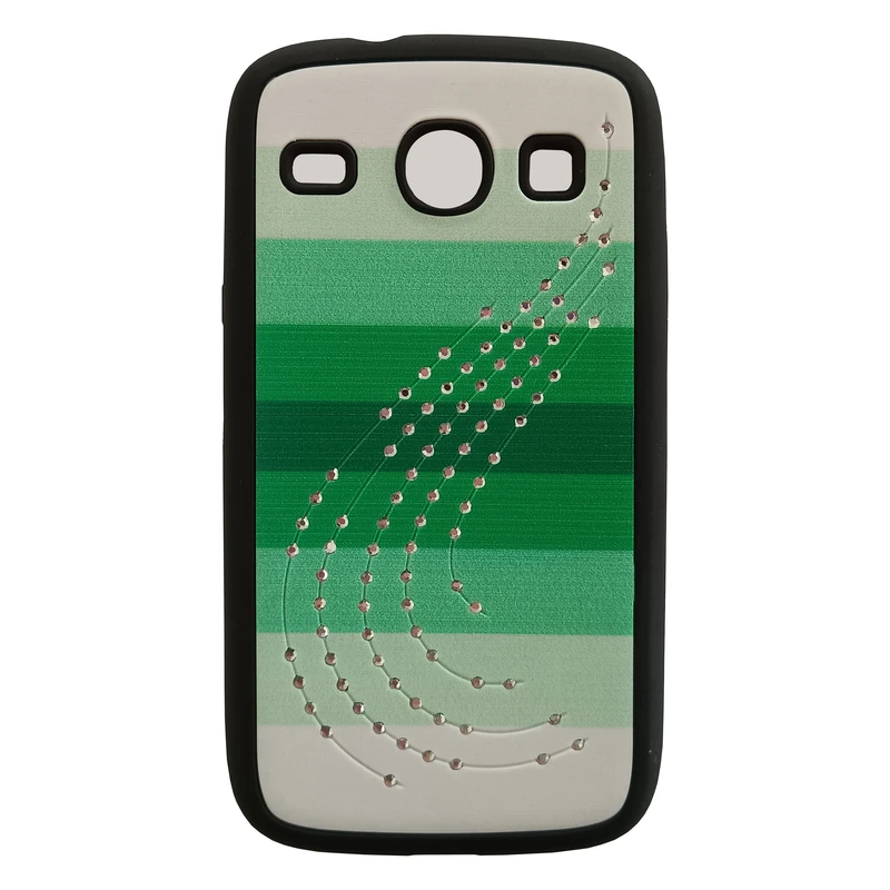 کاور طرح چرم مدل نگین دار مناسب برای گوشی موبایل سامسونگ i8262 / i8260/ Galaxy Core 