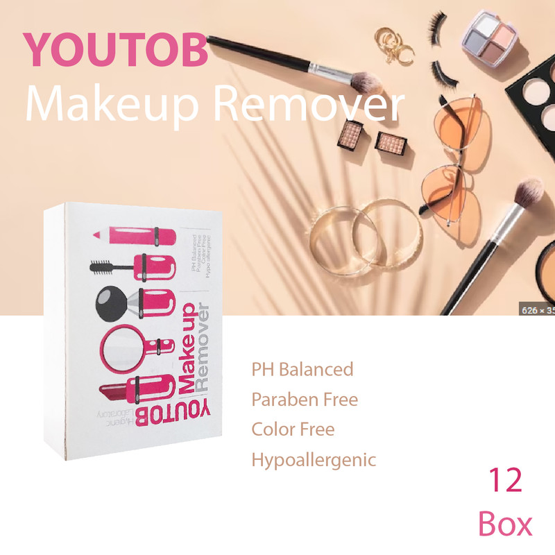 دستمال مرطوب پاک کننده آرایش یوتاب مدل Antiallergic بسته 12 عددی