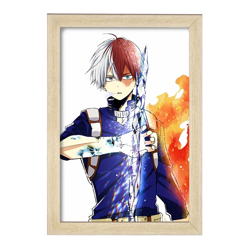 تابلو خندالو مدل شوتو تودوروکی انیمه قهرمان من  کد 13240