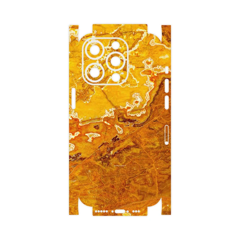برچسب پوششی ماهوت مدل Gold Marble-FullSkin مناسب برای گوشی موبایل اپل iPhone 14 Pro