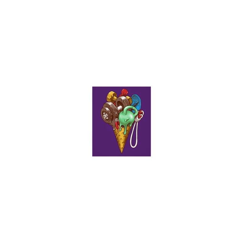 استیکر لپ تاپ لولو طرح بستنی ورزشکار کد 671
