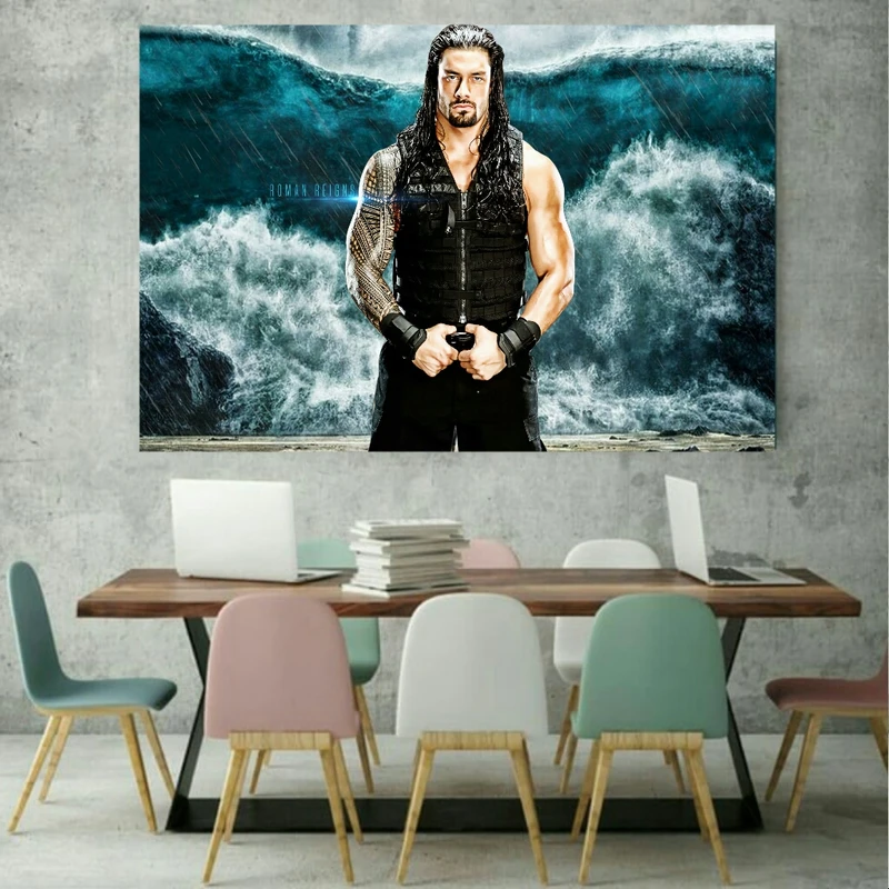 پوستر دیواری طرح رومن ریگنس کدBH775