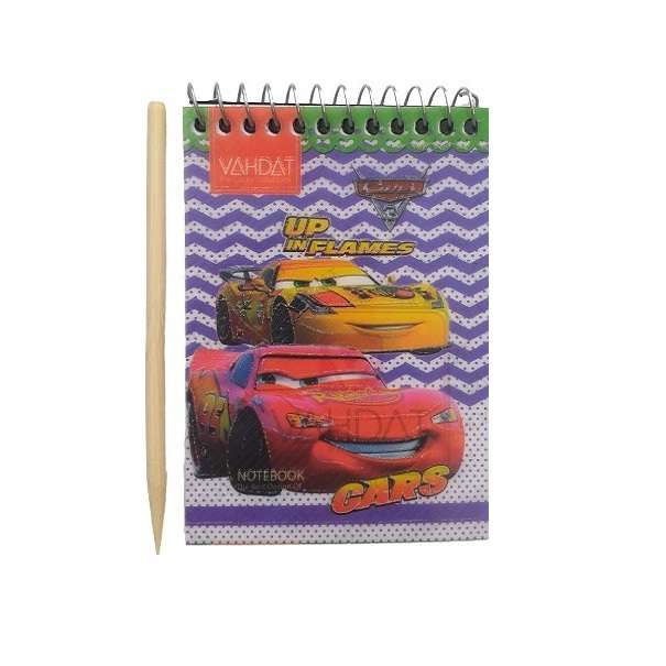 دفتر نقاشی مدل جادویی طرح مک کوئین کد 001 به همراه مداد