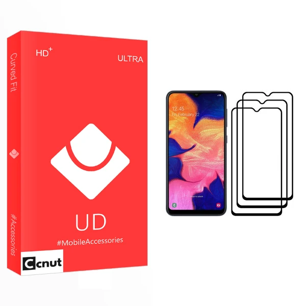 محافظ صفحه نمایش کوکونات مدل UD Glass مناسب برای گوشی موبایل سامسونگ Galaxy A10 بسته سه عددی