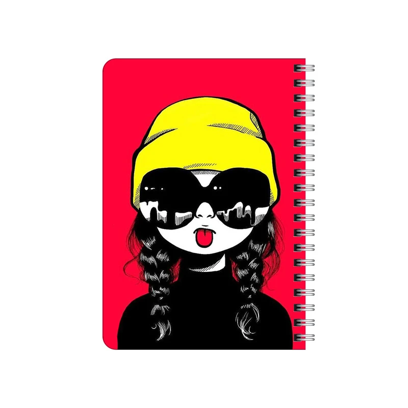 دفترچه یادداشت بامبیلیپ مدل چوبی طرح دختر زبون دراز کد 2231766