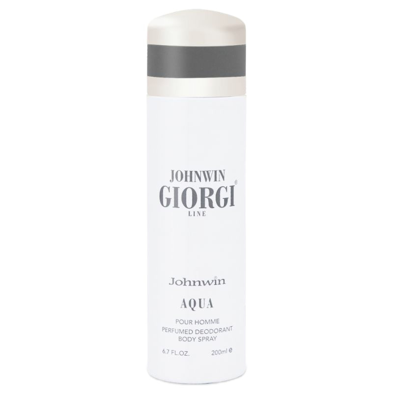 اسپری بدن مردانه جانوین مدل GIORGI LINE AQUA حجم 200 میلی لیتر اسپری بدن مردانه جانوین مدل GIORGI LINE AQUA حجم 200 میلی لیتر