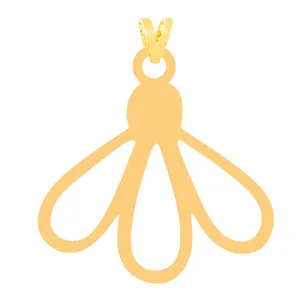 آویز گردنبند طلا 18 عیار زنانه کرابو مدل گل Kr31560