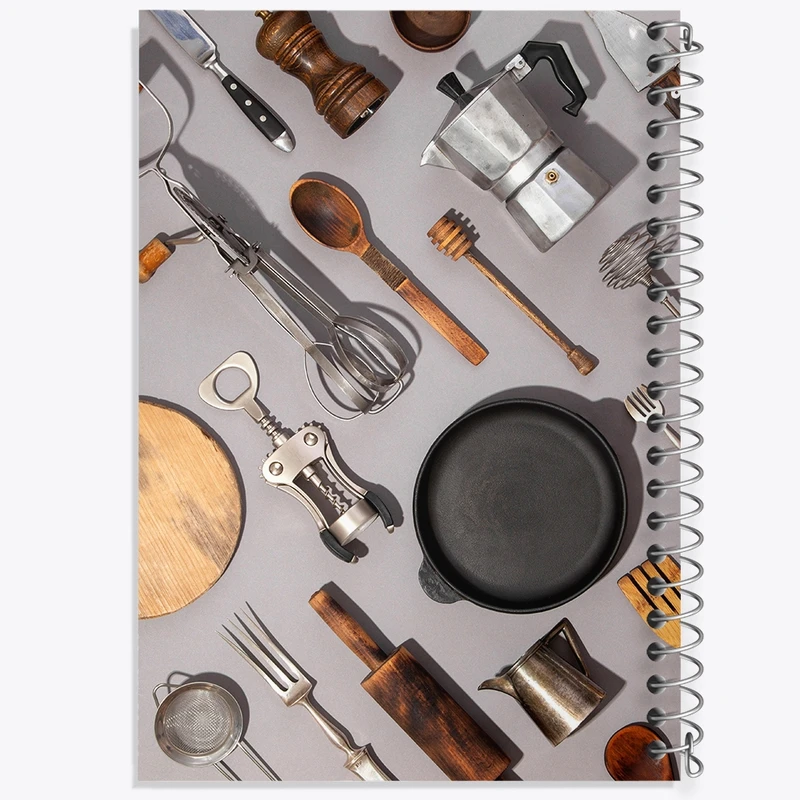 دفتر ژورنال نویسی 50 برگ خندالو مدل نقطه ای طرح آشپزی کد F2366