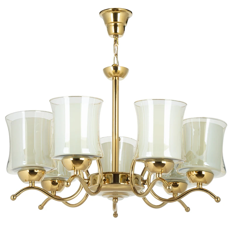  لوستر 7 شعله چشمه نور کد A823/7-G