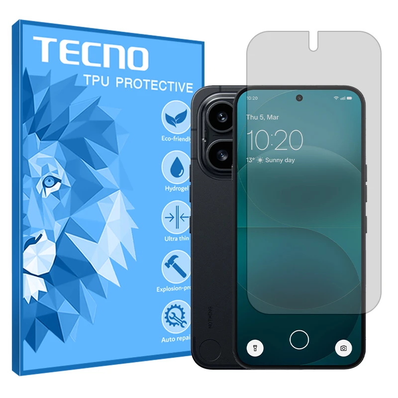 محافظ صفحه نمایش شفاف تکنو مدل هیدروژلی مناسب برای گوشی موبایل ناتینگ Phone 4a Pro