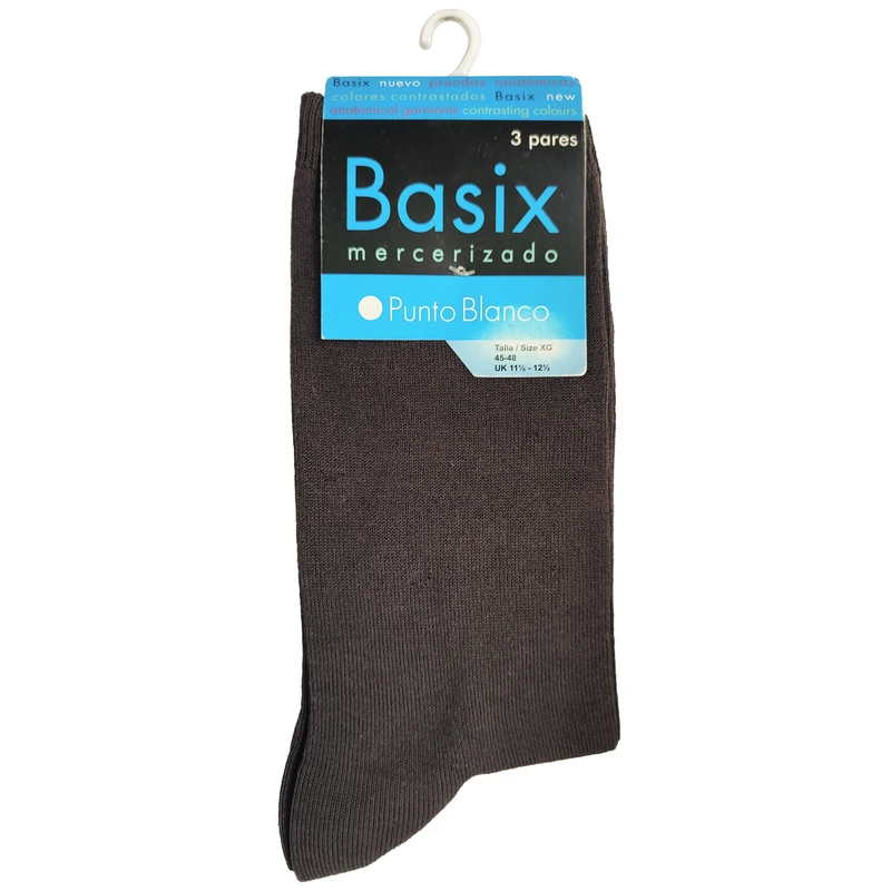 جوراب مردانه پونتو بلانکو مدل کتان بیسیک مرسرایزد	403 403-10-14882