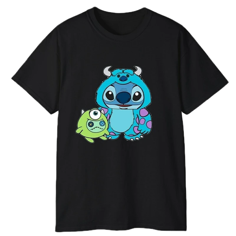 تی‌شرت آستین کوتاه مردانه پاد آفرین مدل استیچ و سالیوان