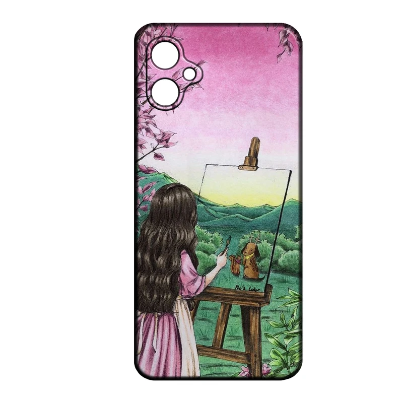 کاور طرح دخترانه کد 284 مناسب برای گوشی موبایل سامسونگ Galaxy A07