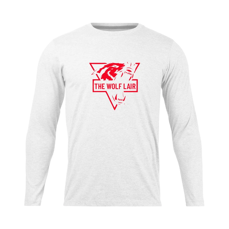 تی شرت آستین بلند مردانه مدل the wolf lair کد 0839