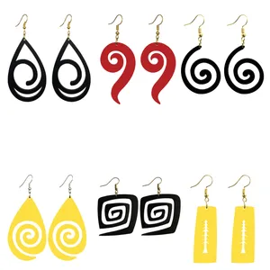 گوشواره زنانه هانستو مدل E6-218 مجموعه 6 عددي