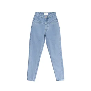 شلوار جین زنانه کوی مدل نامادری  رنگ آبی روشن