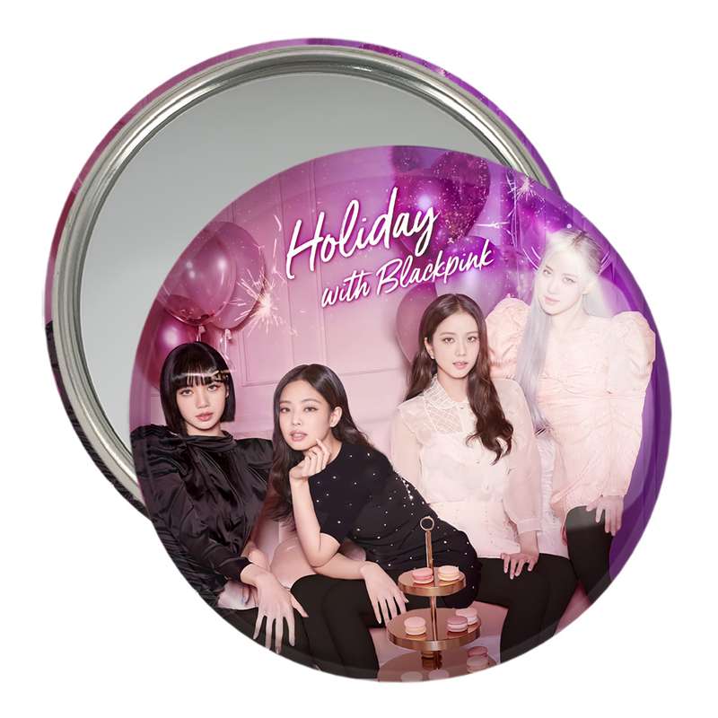 آینه جیبی خندالو مدل گروه بلک پینک Black Pink  کد 14546