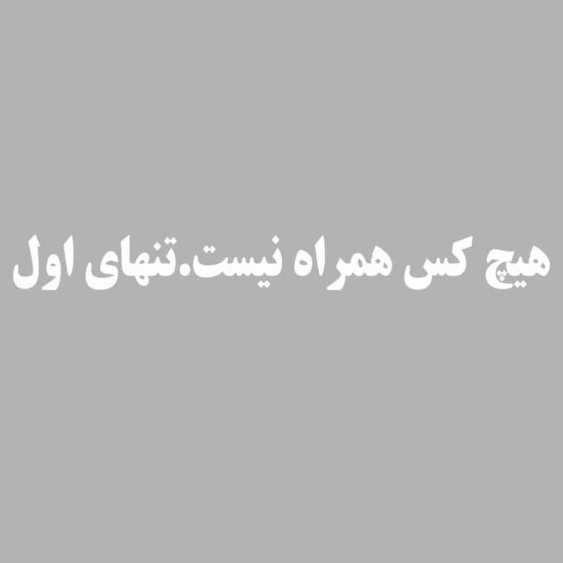 برچسب بدنه خودرو طرح تنهای اول کد 135AZ 21