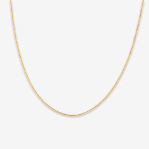 گردنبند طلا کم اجرت 18 عیار زنانه با زنجیر حلقه‌ای (فلامینگو) ناریا مدل M-8 کد S-50