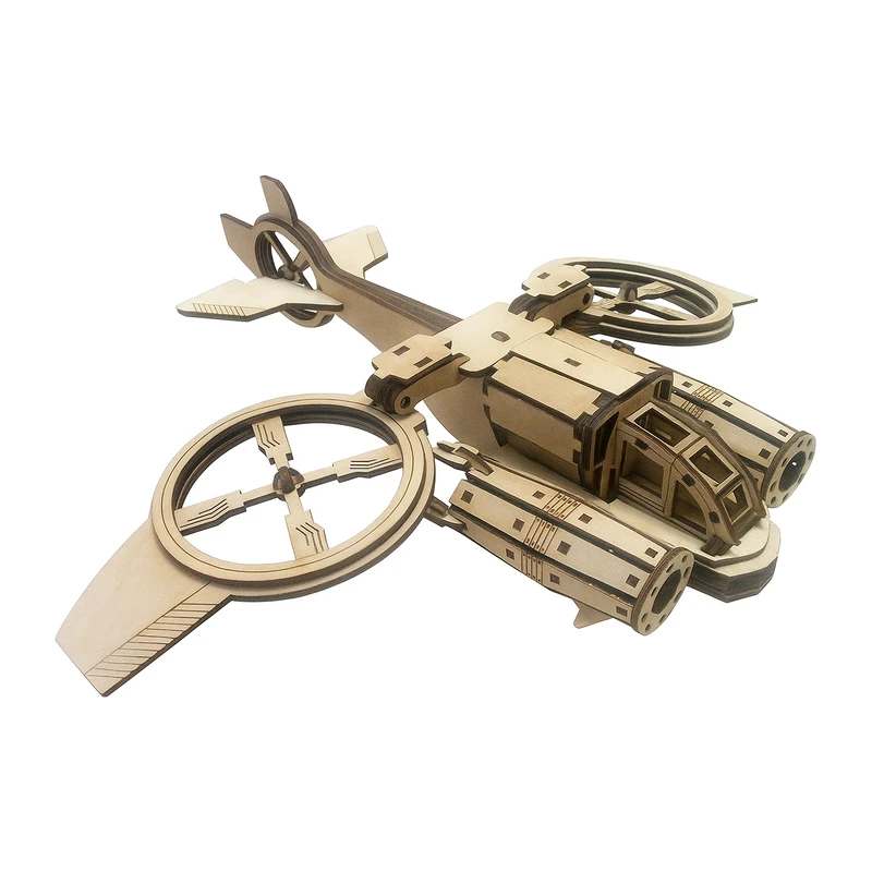 ساختنی 120 تکه مدل ماکت چوبی هلیکوپتر کد M177
