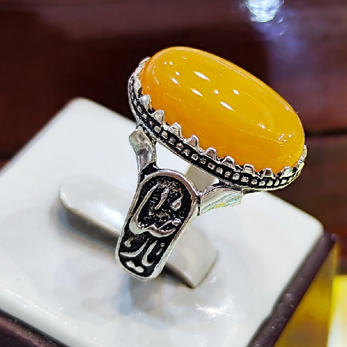 انگشتر نقره مردانه مدل سنگ شرف الشمس طرح یا امام رضا کد 22300 انگشتر نقره مردانه مدل سنگ شرف الشمس طرح یا امام رضا کد 22300