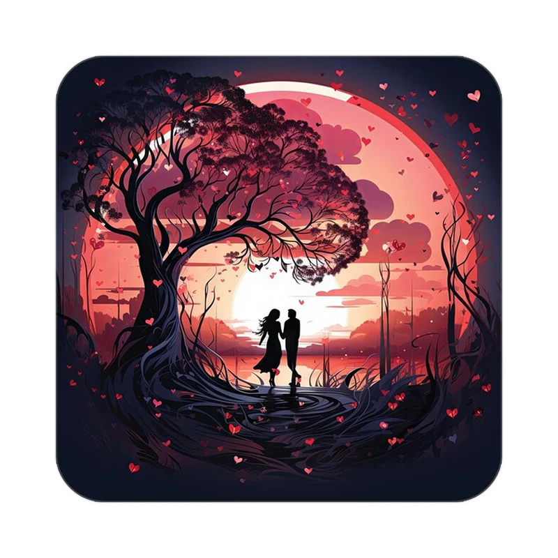 زیر لیوانی کاکتی مدل عاشقانه کد mp12239