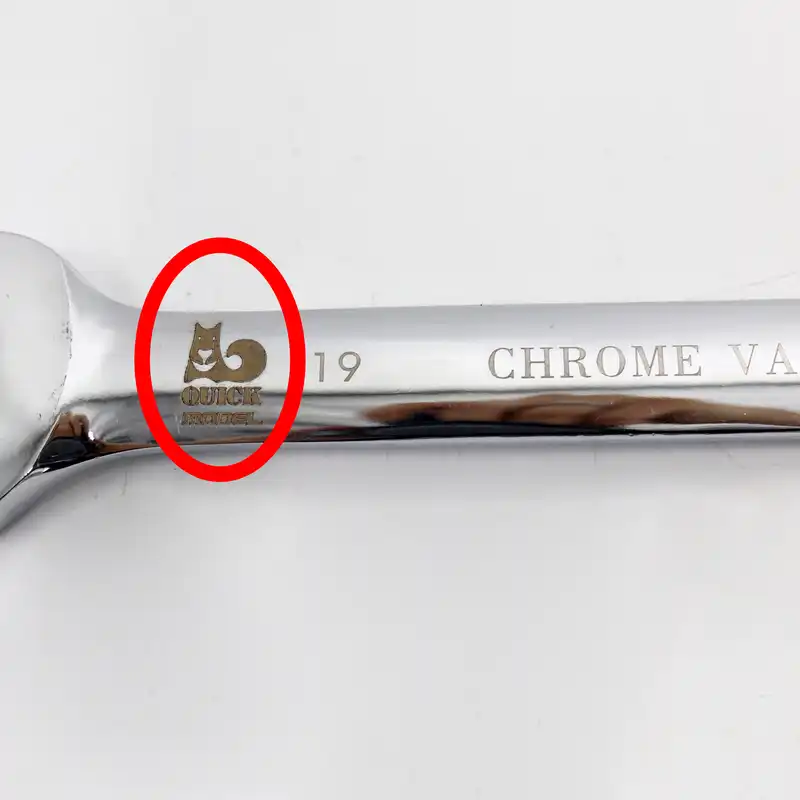 آچار یکسر تخت و یکسر رینگی جغجغه ای مدل کوییک کد YP-HC-019 سایز 19 میلیمتر