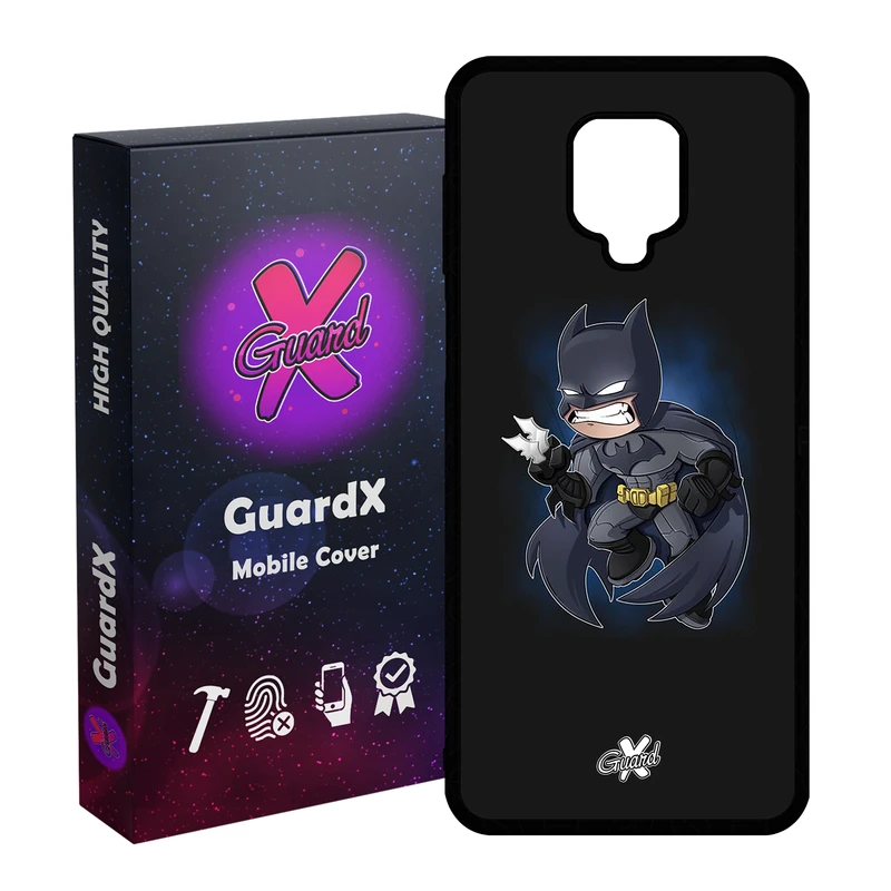 کاور گارد ایکس طرح Batman مدل Glass10049 مناسب برای گوشی موبایل شیائومی Redmi Note 9S / Note 9 Pro / Note 9 Pro Max