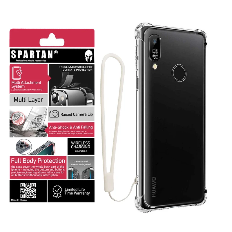 کاور اسپارتان مدل Airbag Strap مناسب برای گوشی موبایل هوآوی Y6 Prime 2019 به همراه بندآویز