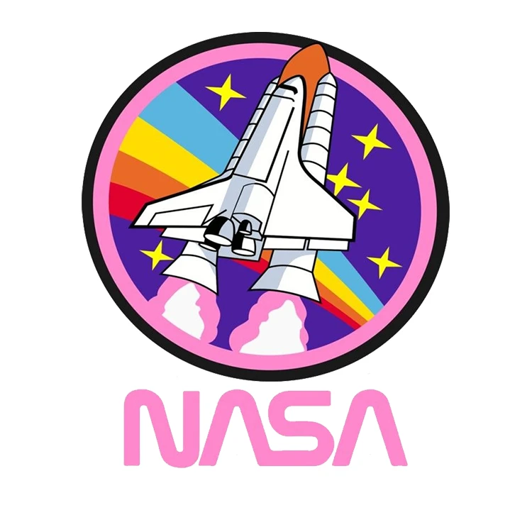 استیکر پارچه و لباس پاد آفرین مدل ناسا فضانورد سیاره منظومه شمسی آدم فضایی کد S2534