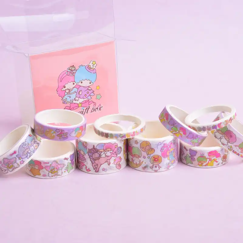 چسب نواری مدل واشی طرح LITTLE STARS بسته 10 عددی